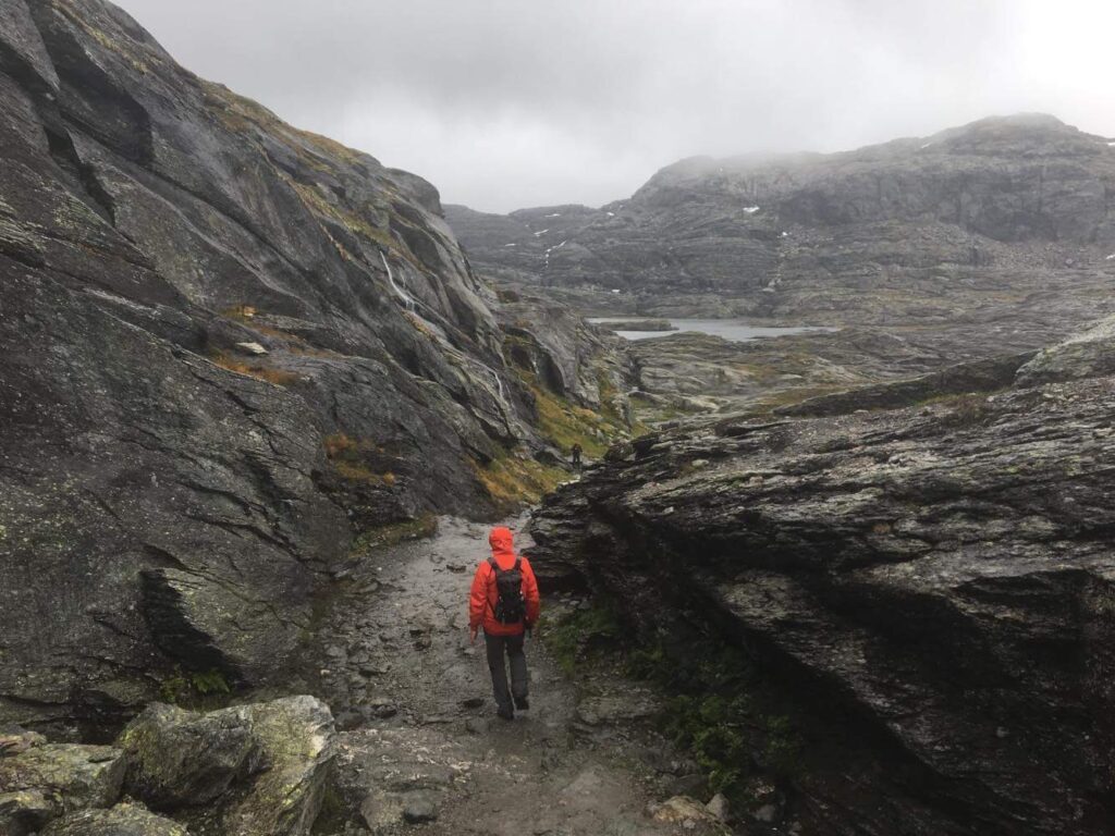 Norway's spectacular Trolltunga - path