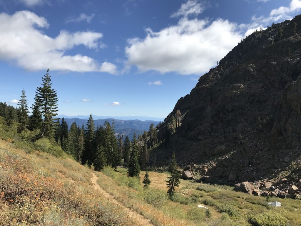 Long Canyon Trail - a view at the top